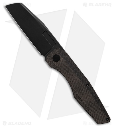 Vero Engineering Axon Liner Lock Knife Black Micarta (3.5" Black SW)