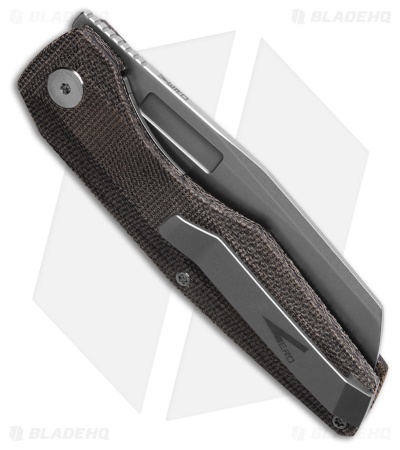 Vero Engineering Axon Liner Lock Knife Black Micarta (3.5" Stonewash)