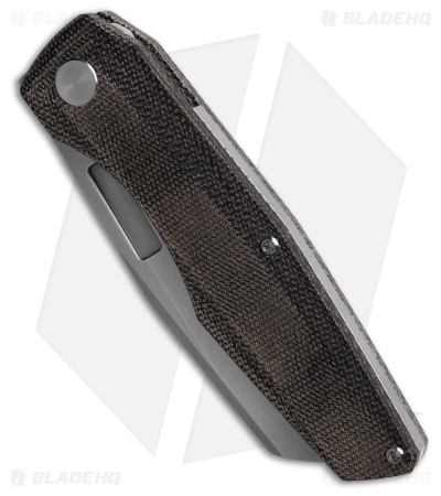 Vero Engineering Axon Liner Lock Knife Black Micarta (3.5" Stonewash)