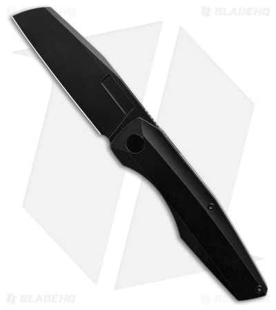 Vero Engineering Axon Liner Lock Knife Black Stonewash Titanium (3.5" Black SW)