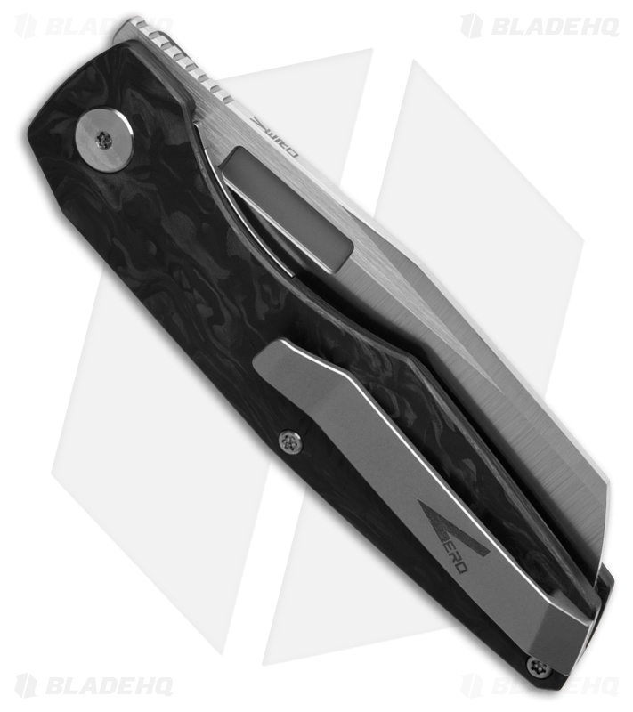 Vero Engineering Axon Liner Lock Knife Carbon Fiber (3.5" Belt Satin)
