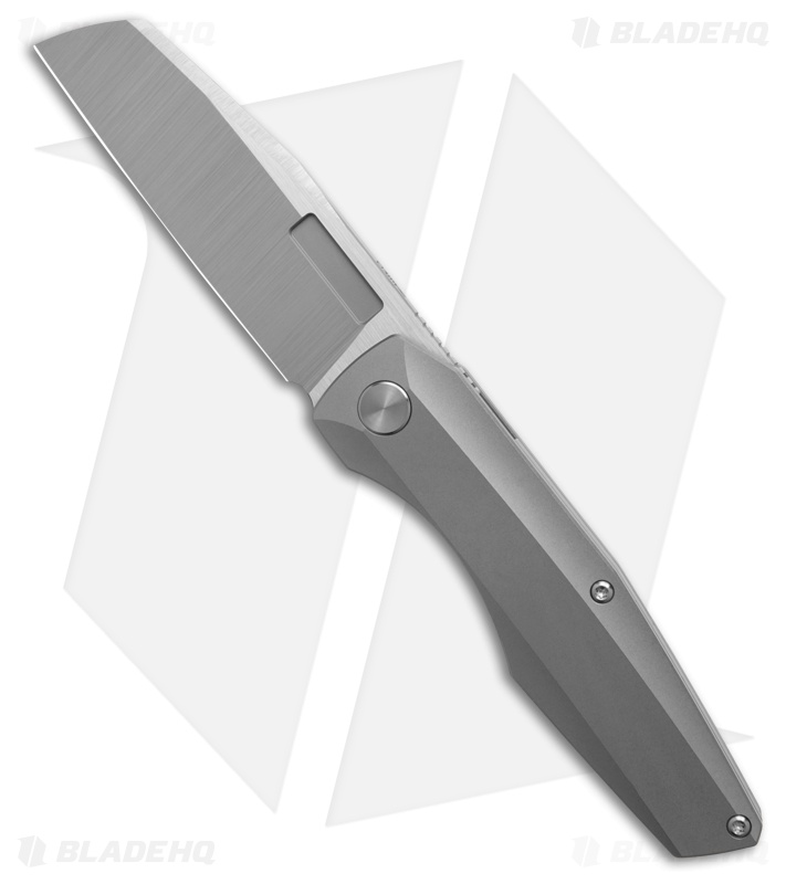Vero Engineering Axon Liner Lock Knife Stonewash Titanium (3.5" Belt Satin)
