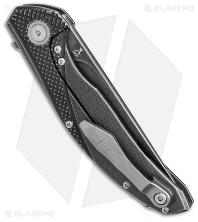 Viper Knives Anso Orso 2 Frame Lock Knife 3D Black SW Titanium  (3.4" Black SW)