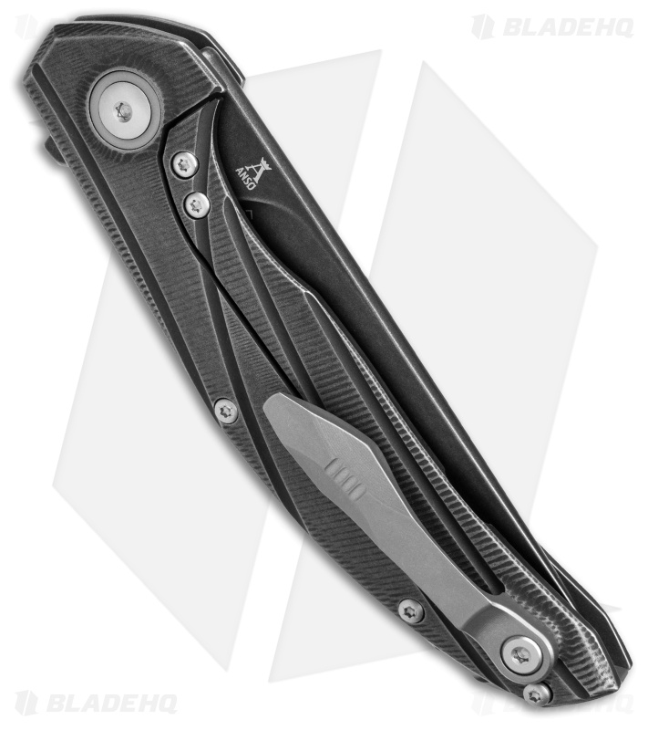 Viper Knives Anso Orso 2 Frame Lock Knife Titanium Black SW (3.4" Black SW)