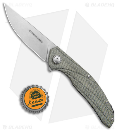 Viper Knives Anso Orso 2 Frame Lock Knife Green Canvas (3.4" SW) V5998CG