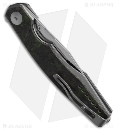 Viper Knives Voxnaes Belone Liner Lock Knife Green Carbon Fiber/Ti (3.3" Satin)