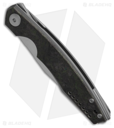 Viper Knives Voxnaes Belone Liner Lock Knife Green Carbon Fiber/Ti (3.3" Satin)