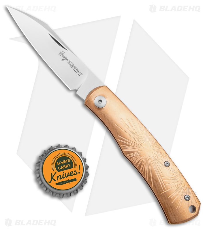 Viper Knives Hug Slip Joint Knife Sandblasted Bronze Star (3" Satin) V5990BRS