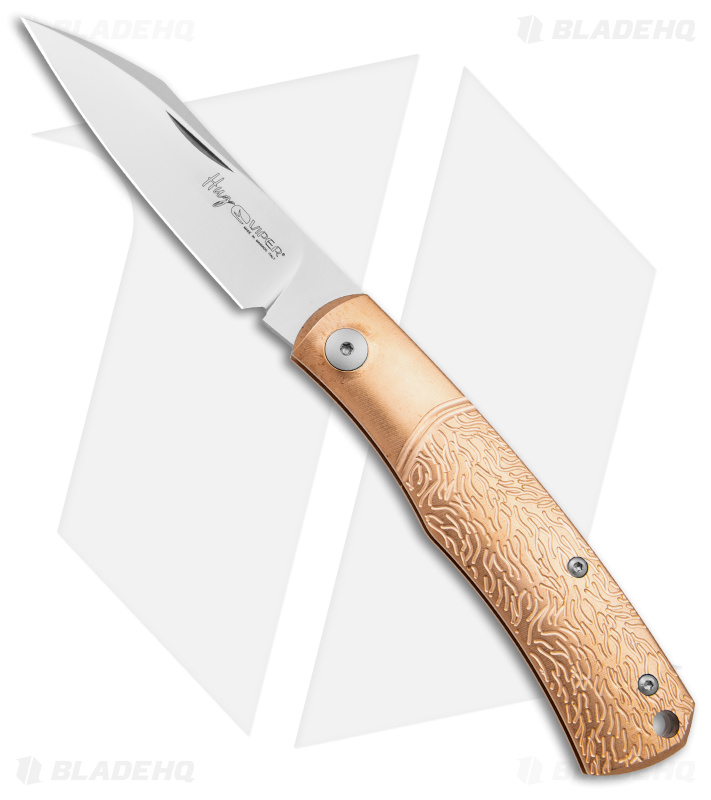 Viper Knives Hug Slip Joint Knife Sandblasted Bronze Wolf (3" Satin) V5990BRW