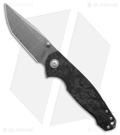Viper Knives Vox Katla Liner Lock Knife Carbon Fiber (3" Damascus) VA5980FCM