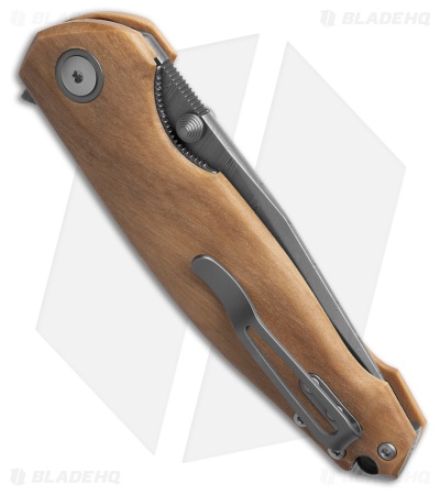 Viper Knives Vox Katla Liner Lock Knife Poplar Wood (3" Damascus) VA5985PI