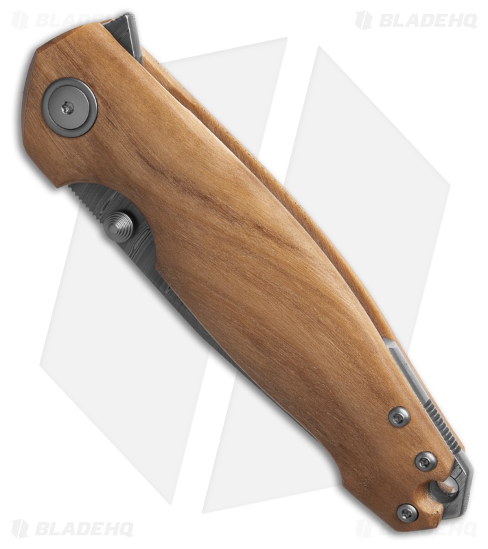 Viper Knives Vox Katla Liner Lock Knife Poplar Wood (3" Damascus) VA5985PI