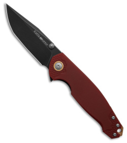 Viper Knives Vox Katla Liner Lock Knife Red G-10 (3.2" Black Stonewash)V5984GR3D
