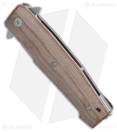 Viper Knives Keeper 2 Liner Lock Knife Natural Tan Micarta (3.75" Stonewash)