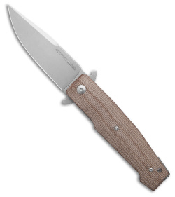 Viper Knives Keeper 2 Liner Lock Knife Natural Tan Micarta (3.75" Stonewash)