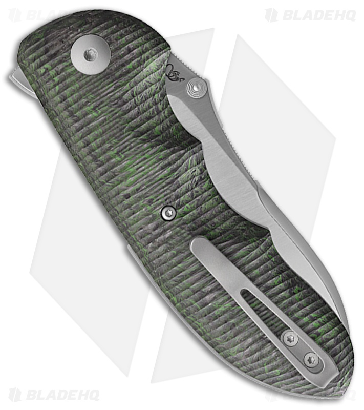Viper Knives Moon TE MagnaCut Button Lock Knife Black/Green CF (3" Satin)