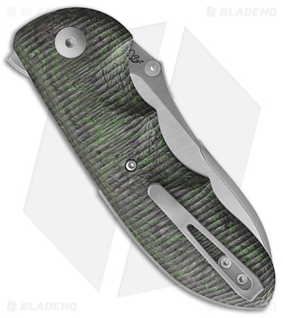 Viper Knives Moon TE MagnaCut Button Lock Knife Black/Green CF (3" Satin)