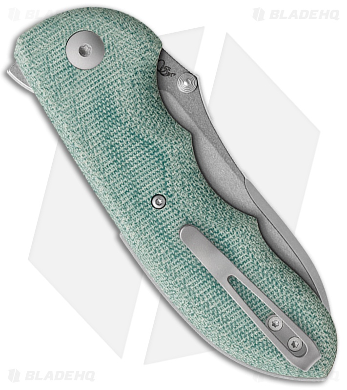 Viper Knives Moon TE MagnaCut Drop Point Button Lock Knife Green Micarta (3" SW)