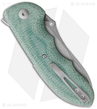 Viper Knives Moon TE MagnaCut Drop Point Button Lock Knife Green Micarta (3" SW)