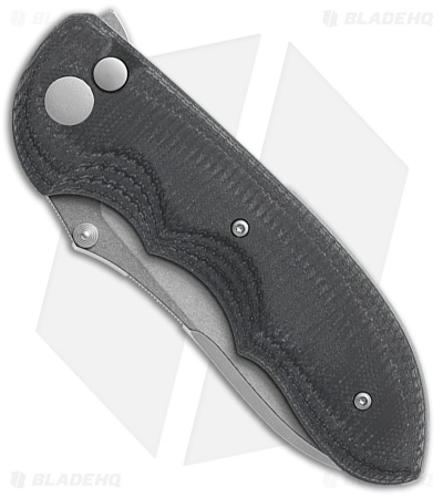 Viper Knives Moon TE MagnaCut Drop Point Button Lock Knife Black G-10 (3" SW)
