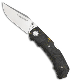 Viper Knives Turn Lockback Knife Yellow Carbon Fiber (3" Satin) V5988FCY