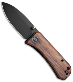 WE Knife Banter Liner Lock Knife Wood (3" Black SW ) 2004K