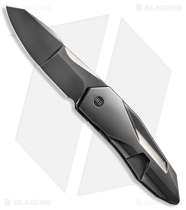 WE Knife Co. Cecchini Solid Frame Lock Knife Polished Gray Ti (3.9" Polished)