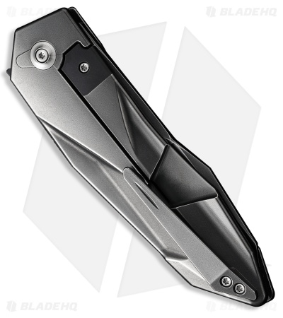 WE Knife Co. Cecchini Solid Frame Lock Knife Polished Gray Ti (3.9" Polished)
