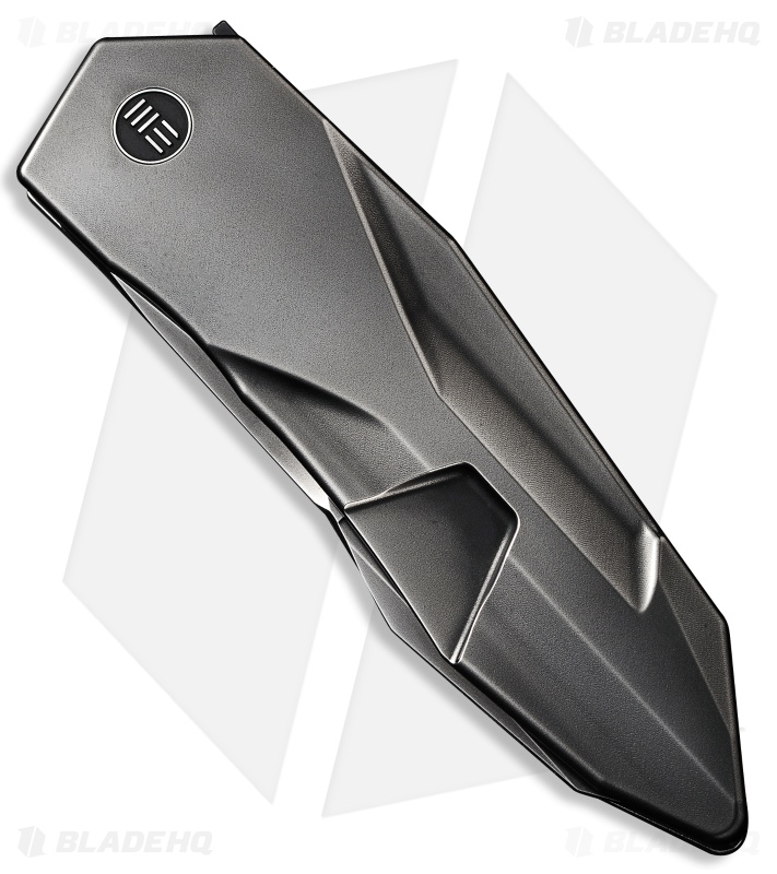 WE Knife Co. Cecchini Solid Frame Lock Knife Polished Gray Ti (3.9" Polished)