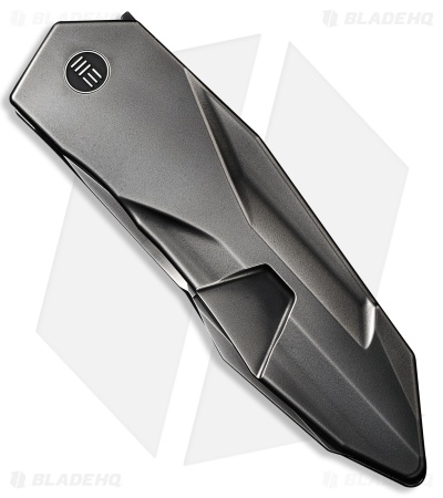 WE Knife Co. Cecchini Solid Frame Lock Knife Polished Gray Ti (3.9" Polished)