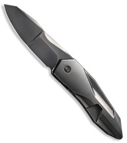 WE Knife Co. Cecchini Solid Frame Lock Knife Polished Gray Ti (3.9" Polished)