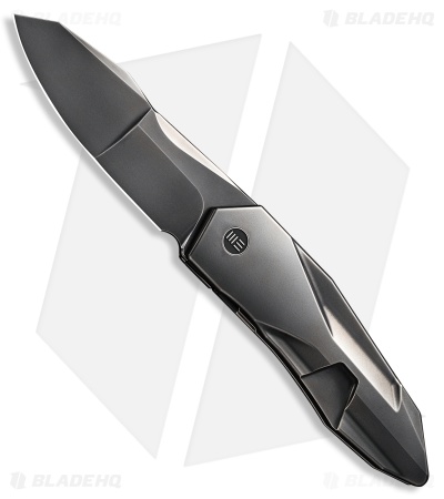 WE Knife Co. Cecchini Solid Frame Lock Knife Polished Gray Ti (3.9" Polished)