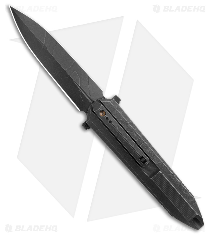WE Knife Co. Diatomic Frame Lock Knife Black Titanium (AW
