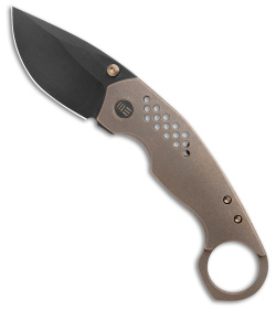 WE Knife Co. Envisage Karambit Knife Bronze Ti (2.42" Black SW) WE22013-3