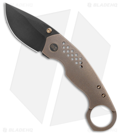 WE Knife Co. Envisage Karambit Knife Bronze Ti (2.42" Black SW) WE22013-3