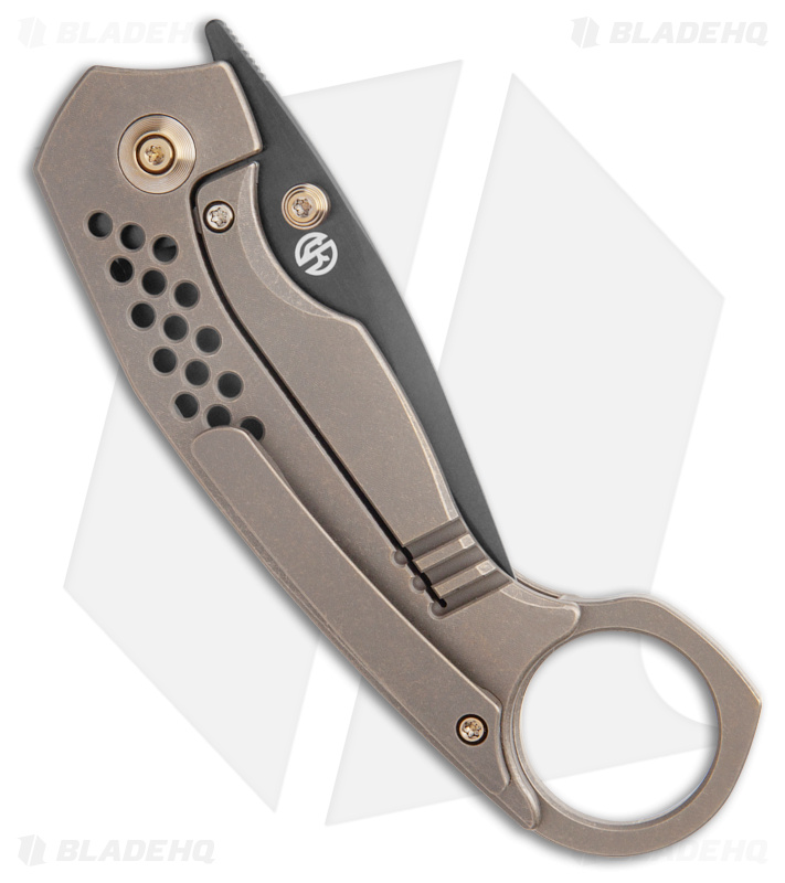 WE Knife Co. Envisage Karambit Knife Bronze Ti (2.42" Black SW) WE22013-3