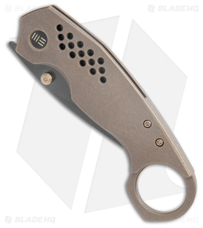 WE Knife Co. Envisage Karambit Knife Bronze Ti (2.42" Black SW) WE22013-3