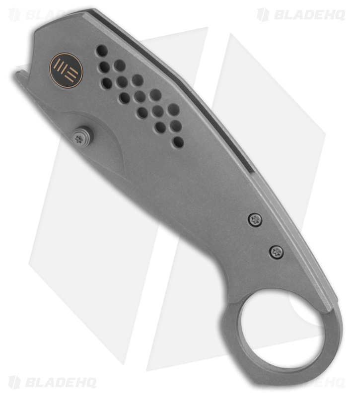 WE Knife Co. Envisage Karambit Knife Gray Ti (2.42" Stonewash) WE22013-1