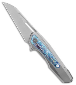 WE Knife Co. Falcaria Frame Lock Knife Polished/BB/Flamed Ti (3.64" BB)