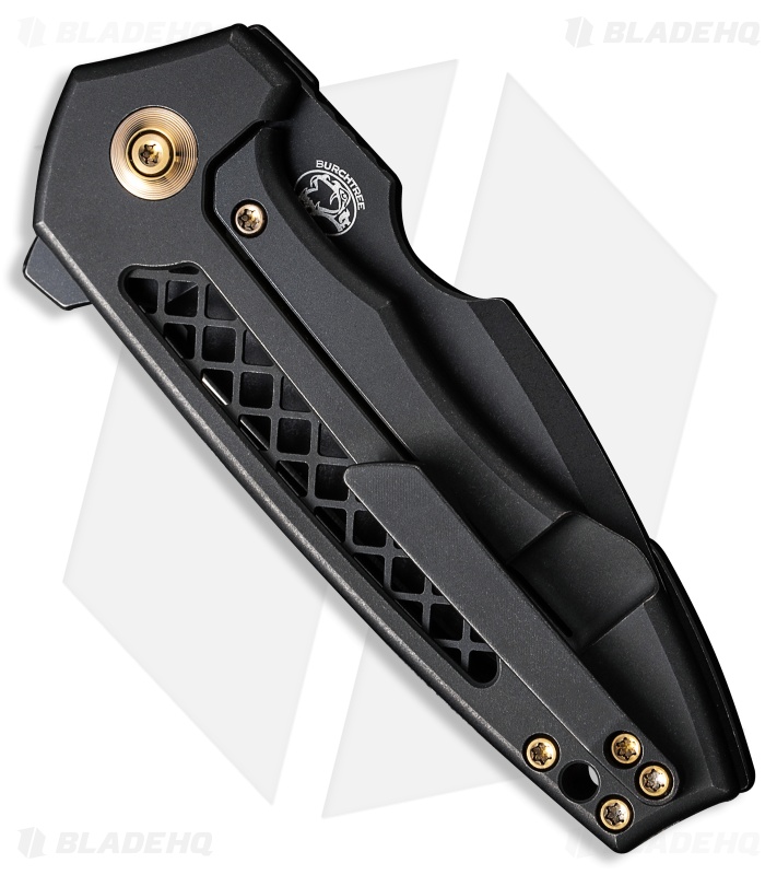 WE Knife Co. Michael Burch Harpen Frame Lock Knife Black SW Ti (3" Black SW)