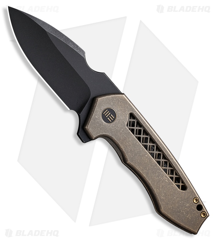 WE Knife Co. Michael Burch Harpen Frame Lock Knife Bronze Titanium (3" Black SW)