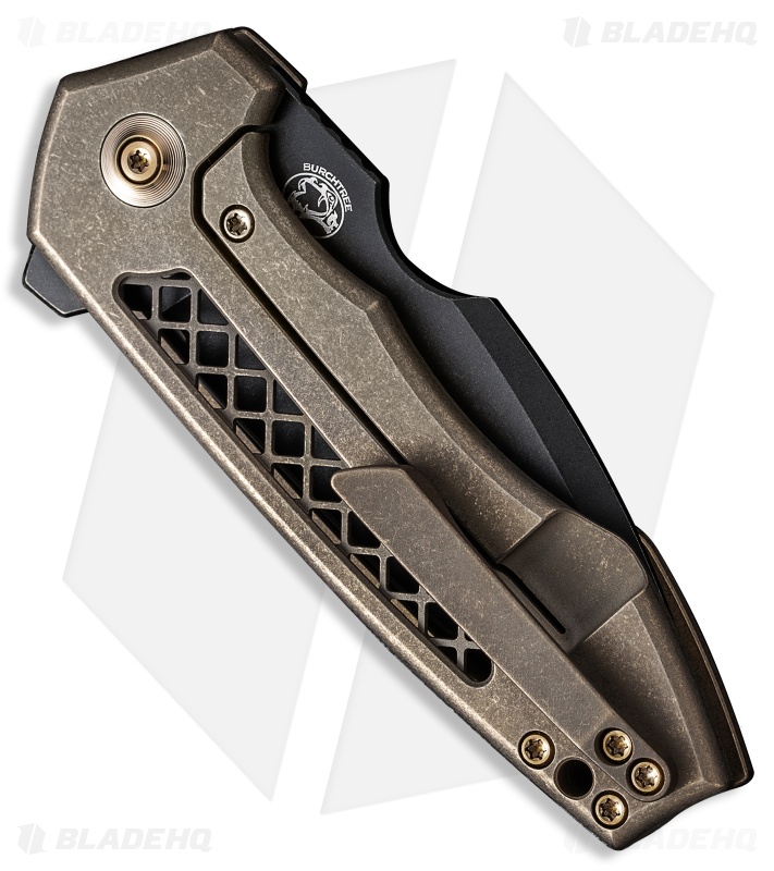 WE Knife Co. Michael Burch Harpen Frame Lock Knife Bronze Titanium (3" Black SW)