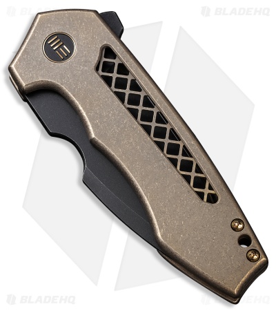 WE Knife Co. Michael Burch Harpen Frame Lock Knife Bronze Titanium (3" Black SW)