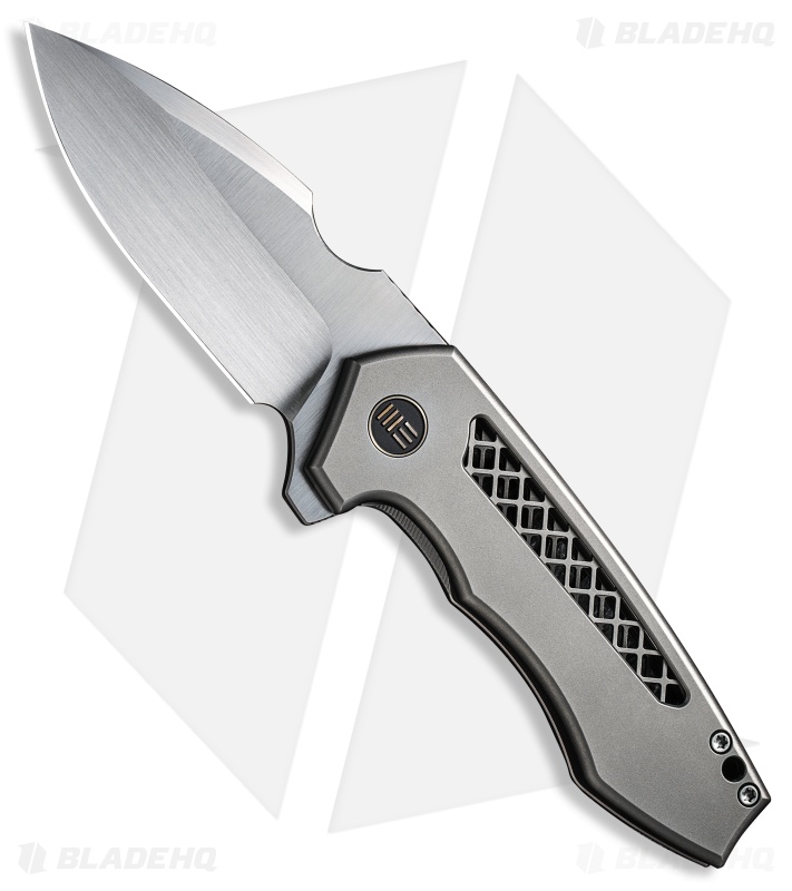 WE Knife Co. Michael Burch Harpen Frame Lock Knife Titanium (3" Hand Satin)