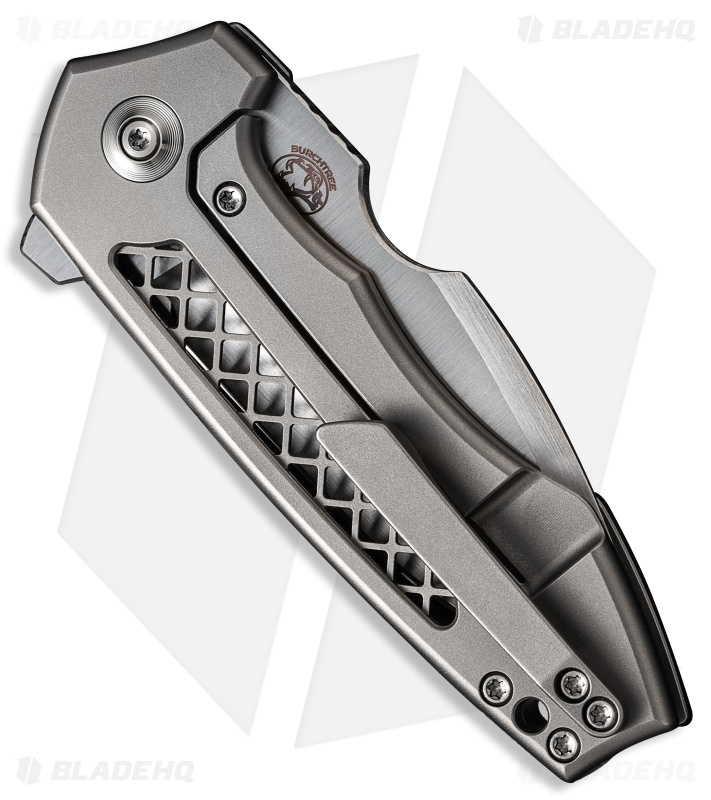 WE Knife Co. Michael Burch Harpen Frame Lock Knife Titanium (3" Hand Satin)