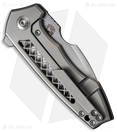 WE Knife Co. Michael Burch Harpen Frame Lock Knife Titanium (3" Hand Satin)
