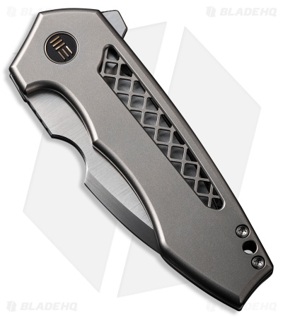 WE Knife Co. Michael Burch Harpen Frame Lock Knife Titanium (3" Hand Satin)
