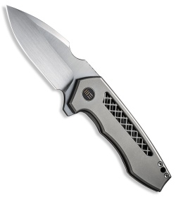 WE Knife Co. Michael Burch Harpen Frame Lock Knife Titanium (3" Hand Satin)
