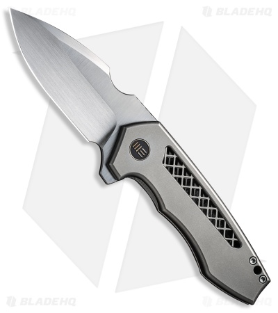 WE Knife Co. Michael Burch Harpen Frame Lock Knife Titanium (3" Hand Satin)
