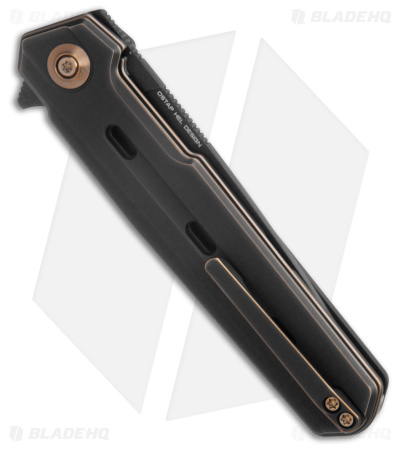WE Knife Co. Navo Knife - Black/Bronze Titanium (Black Stonewashed)